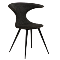 100222400 krēsls Flair melns audums/melnas kājas Dan-Form