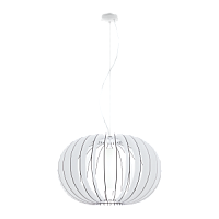 95608 Stellato Lustra balta/stikls 1x60W E27, D700mm EGLO