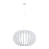 95608 Stellato Lustra balta/stikls 1x60W E27, D700mm EGLO