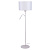 9074 Stāvlampa HOTEL balta 1x60W E27+ 1x25W G9 NOWODVORSKI