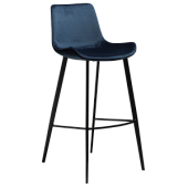 200390710 bāra krēsls Hype zils velvets/melnas kājas H:101cm Dan-Form