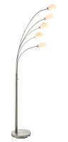 76568 stāvlampa Jaspa metēts niķelis/stikls 5 x 5W LED Endon