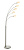 76568 stāvlampa Jaspa metēts niķelis/stikls 5 x 5W LED Endon