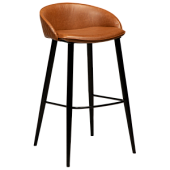 200800670 bāra krēsls Dual brūna eko āda/melnas kājas H:91cm Dan-Form