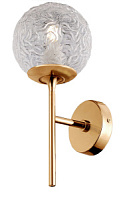 MOD061WL-01BS RU sienas lampa Ligero misiņš/stikla kupols 1x40W E27 Maytoni