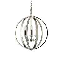 81507 griestu lampa Ritz niķelis 3 x 40W E14 Endon