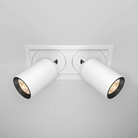 DL095-02-10W3K-W Hidden Iebūv. gaismeklis balts/melns 1450lm 3000k 10W  IP20 CRI90 24° Maytoni