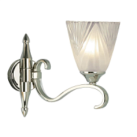 63456 sienas lampa Columbia niķelis/stikls 1x40W E14 Interiors 1900