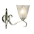 63456 sienas lampa Columbia niķelis/stikls 1x40W E14 Interiors 1900
