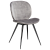 100800255 krēsls Cloud pelēks velvets/melnas kājas Dan-Form