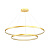 PL210503-800+1200-GD CARLO lustra zelta LED 65W 4000K 3900lm ZUMA