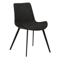 100690664 krēsls Hype melns audums/melnas kājas Dan-Form