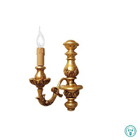 AP.AGATA/1OM sienas lampa Agata zelta 1x40W E14 Ondaluce