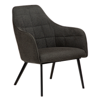700801601 krēsls Embrace melns audums  Dan-Form