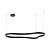 AZ5093 Mirabella pendant melns 60W LED 3000K 3150lm H2000mm L1200lm W670mm AZZARDO