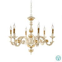 LP.AGATA/6AO lustra Agata ziloņkaula 6x40W E14 Ondaluce