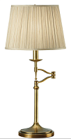 63649 galda lampa Stanford vec.misiņš/bēšs kupols 1x60W E27 Interiors 1900
