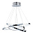 KLINE-3CH griestu lampa Kline hroms 36W LED 3000K 3090lm Endon