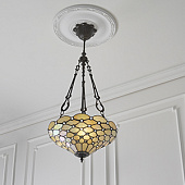 70743  griestu lampa Pearl Tiffany stikls 3x60W E27 Interiors 1900