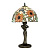 I-DAFNE-LG1 galda lampa DAFNE Tiffany stikls E27 30x46cm Fan