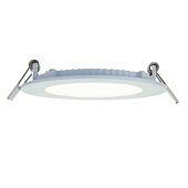 90955 iebūv.gaismeklis SirioDISC mat.balts LED 6W 420lm 4000K IP44 Saxby