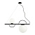 SO.BIRDS/NERO griestu lampa Birds melna 4x60W E27 Ondaluce
