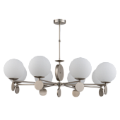 DIM-ZW-6 N DIMARO lustra matēts ņikelis 6x60W E27 H700mm D820mm KUTEK