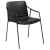 100310300 krēsls Boto melna eko āda/melnas kājas Dan-Form