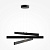 MOD163PL-L38B4K1 ORIGAMI griestu gaism. melns 46W 4000K D800mm 2300lm Maytoni