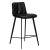 300650110 bāra krēsls Fierce melna eko āda/melnas kājas H:93cm Dan-Form