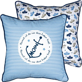 SKA 861540 spilvens Moin Anker zils/balts IHR