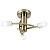 146-3AB plafons Havana misiņš/stikls 3 x 25W G9 Endon