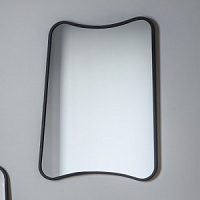 5055999207393 spogulis Kurva Rectangle melns W610 x H810mm GL