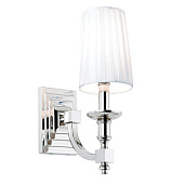 DOMINA-1WBNI sienas lampa Domina niķelis/balts kupols 40W E14 Endon