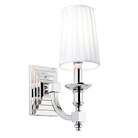 DOMINA-1WBNI sienas lampa Domina niķelis/balts kupols 40W E14 Endon