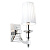 DOMINA-1WBNI sienas lampa Domina niķelis/balts kupols 40W E14 Endon