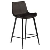 200490710 bāra krēsls Hype melns velvets/melnas kājas H:91cm Dan-Form
