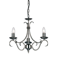 2030-3AS lustra Bernice sudrabs 3 x 60W E14 Endon