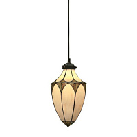 63975 griestu lampa Brooklyn Tiffany stikls 1x60W E27 Interiors 1900