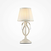 ARM172-01-G Настольная лампа GOLD/WHITE абажур 1x60W E14 h390mm Maytoni