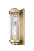 W0528-02N-V6AC Sergio sienas gaism. mat.zelts/kristāla  2x40W E14 H400mm W300mm ZUMA