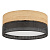 4800 Griestu plafons NICOL melns/koks 4xE27 H170mm; 500mm TK-LIGHTING