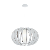 95607 Stellato Lustra balta/stikls 1x60W E27 EGLO