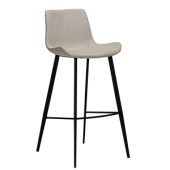 200390870 bāra krēsls Hype bēšs audums/melnas kājas H:101cm Dan-Form