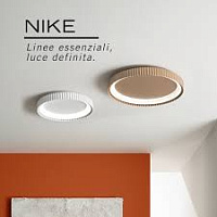 LED-NIKE-PL50-NER Griestu gaismeklis melns D490mm 40W 5840lm Fan