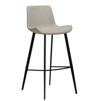 200390870 bāra krēsls Hype bēšs audums/melnas kājas H:101cm Dan-Form