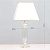 LA 4-1207 Gold Galda lampa zelta/balts abažurs 60W E27 D36cm H70cm  ORION