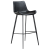 200390600 bāra krēsls Hype melna eko āda H:101cm Dan-Form