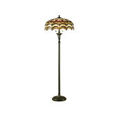 64373 stāvlampa Vesta Tiffany stikls 2x60W E27 Interiors 1900