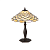 64301 galda lampa Pearl Tiffany stikls 1x60W E27 Interiors 1900